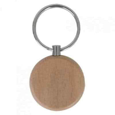 Porte clés en bois rond