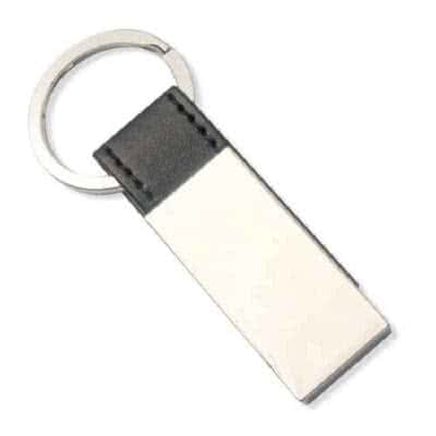 PORTE-CLÉS METAL SIMILICUIR