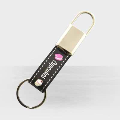 Porte-clés en cuir personnalisé