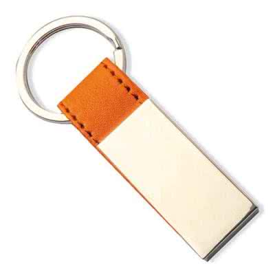PORTE-CLÉS METAL SIMILICUIR