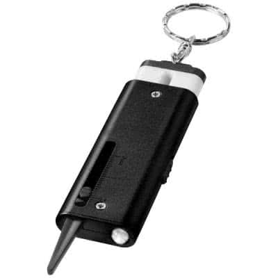 Porte-clé mesureur de bande de roulement de pneu et torche Chicane