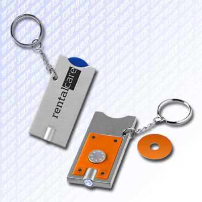 Porte-jeton avec jeton et torche LED